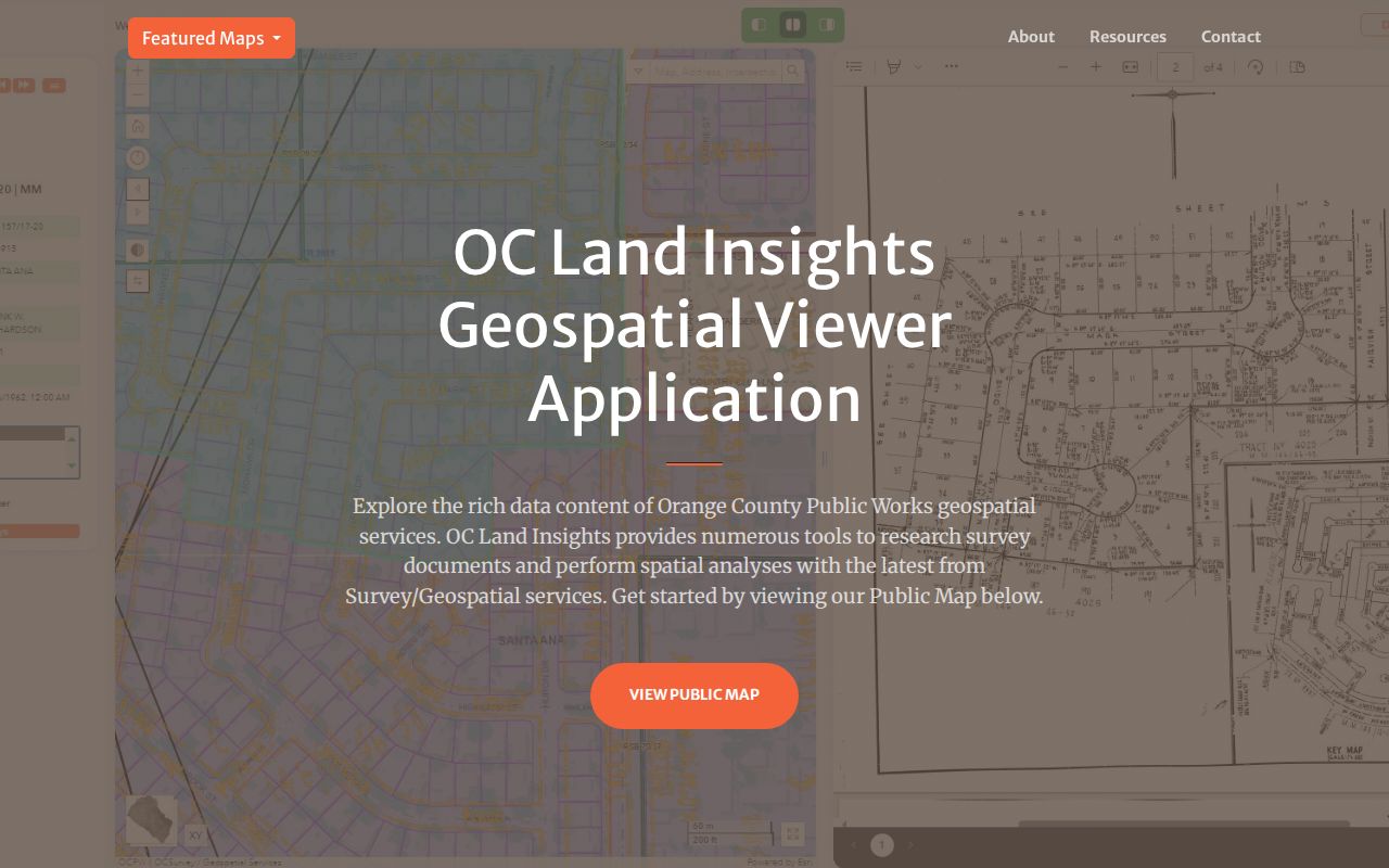 San Juan Capistrano public records access through the Orange County Land Insights GIS portal